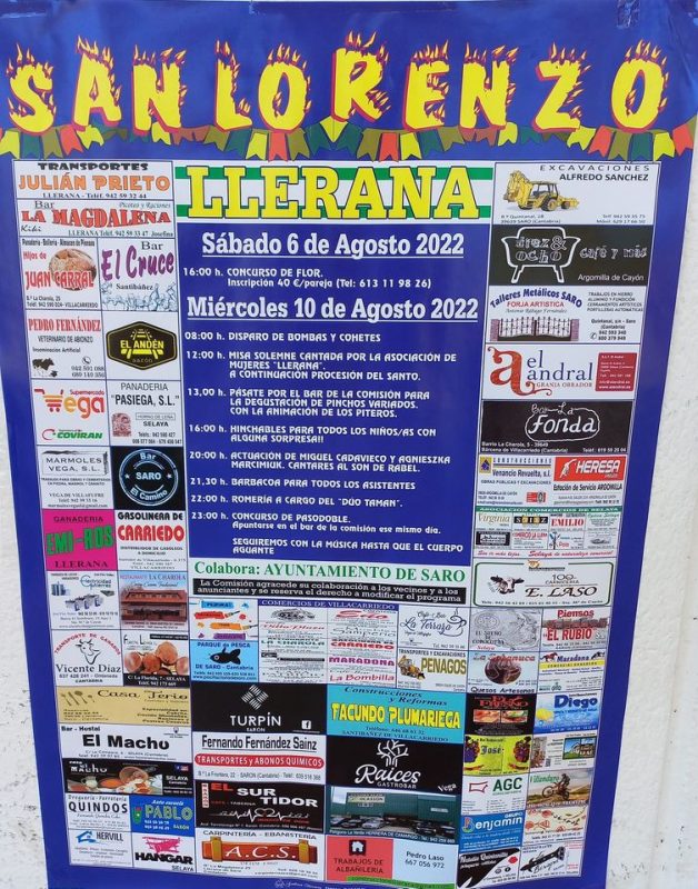 Fiestas de San Lorenzo 2022 – Llerana
