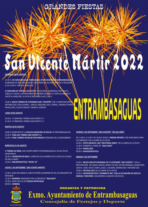 Fiestas de San Vicente Mártir 2022 – Entrambasaguas