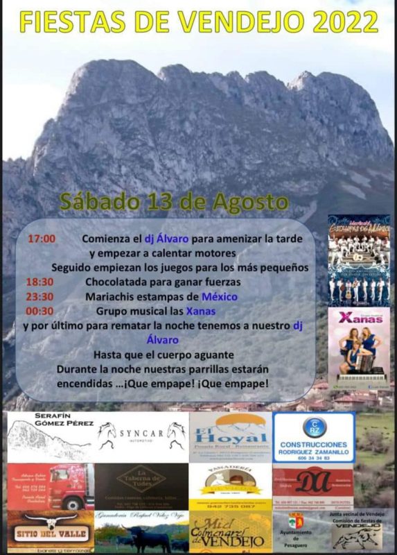 Fiestas de Vendejo 2022