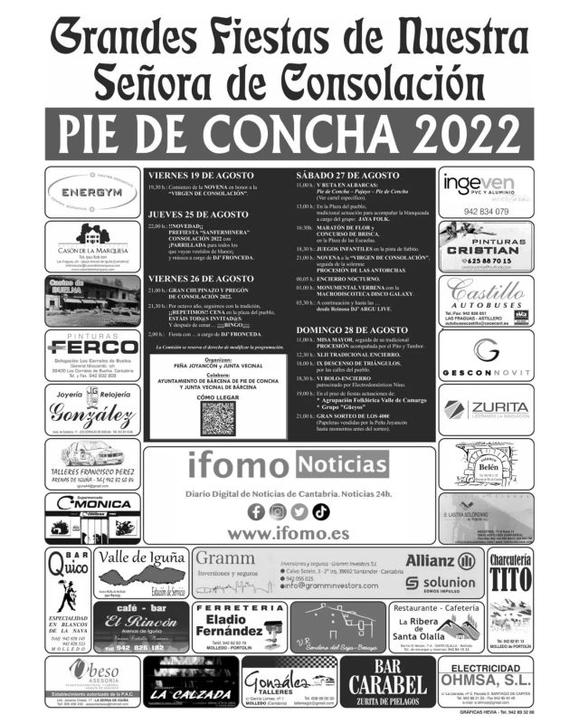 Grandes Fiestas de Nuestra Señora de la Consolación 2022 – Pie de Concha