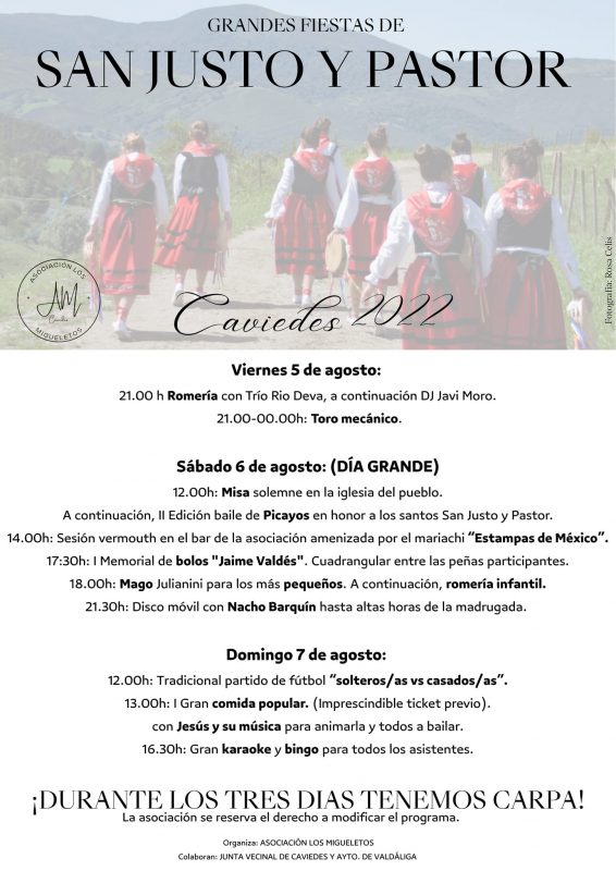 Grandes Fiestas de San Justo y Pastor 2022 – Caviedes