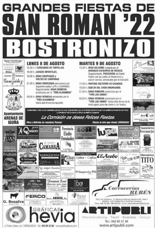 Grandes Fiestas de San Román 2022 – Bostronizo