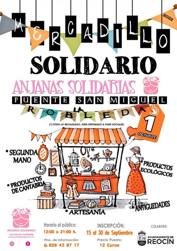 Mercadillo Solidario – Anjanas Solidarias – 1 de Octubre