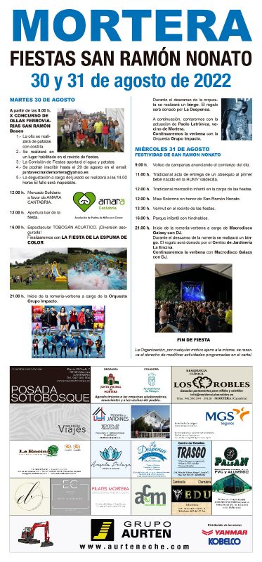 Fiestas de San Ramón Nonato 2022 – Mortera