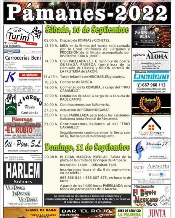 Fiestas Pámanes 2022