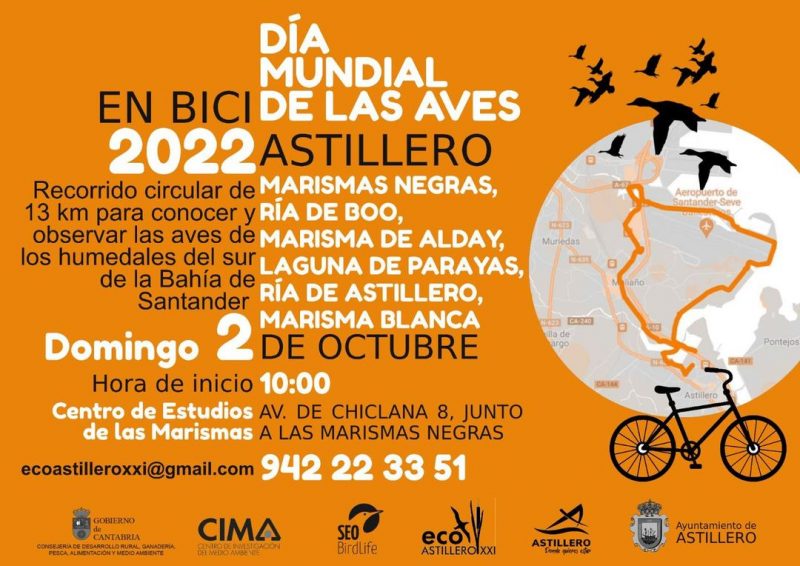 Dia Mundial de las Aves en Bici 2022