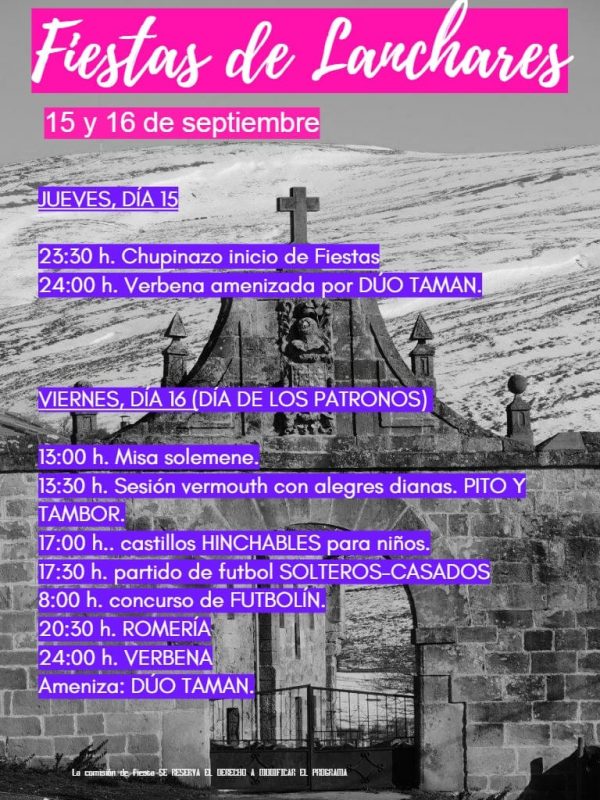 Fiestas de Lanchares 2022