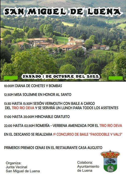 Fiestas de San Miguel de Luena 2022