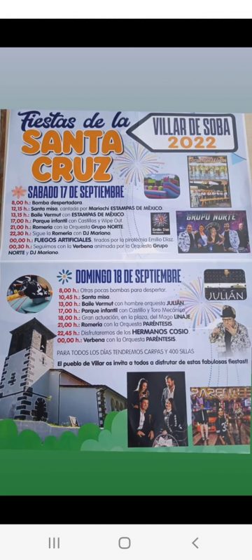 Fiestas de la Santa Cruz 2022 – Villar de Soba