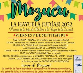 Fiestas del Mozuco 2022 – La Hayuela
