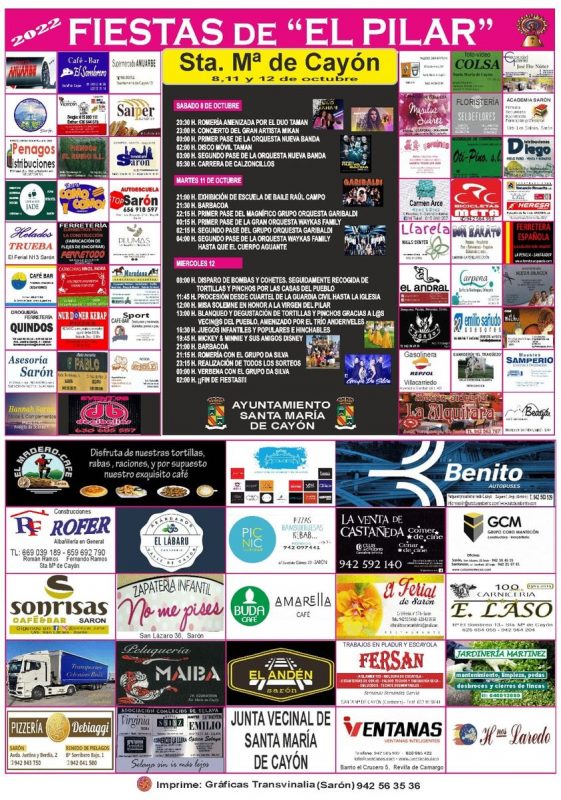 Fiestas del Pilar 2022 – Santa María de Cayón