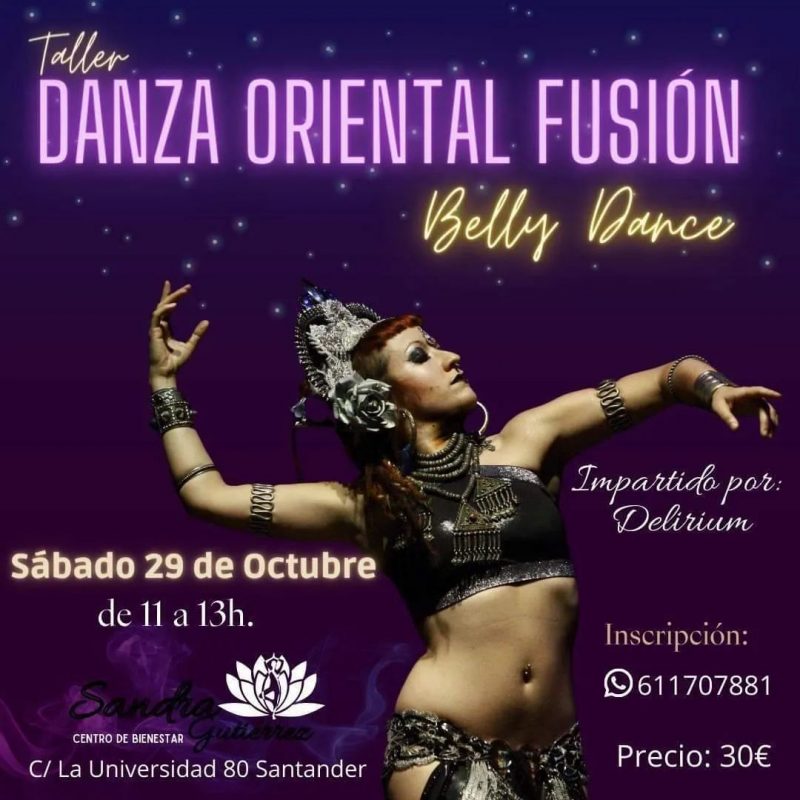 Taller de Danza Oriental Fusion en Santander