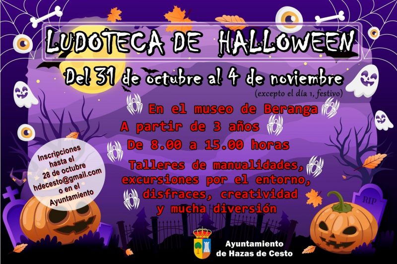 Ludoteca de Halloween 2022 – Hazas de Cesto