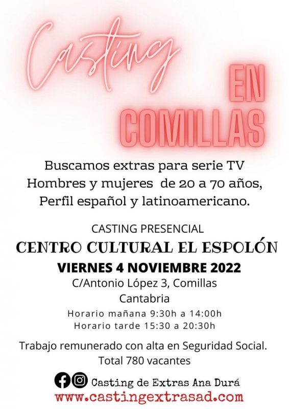 Casting en Comillas – 4 Noviembre
