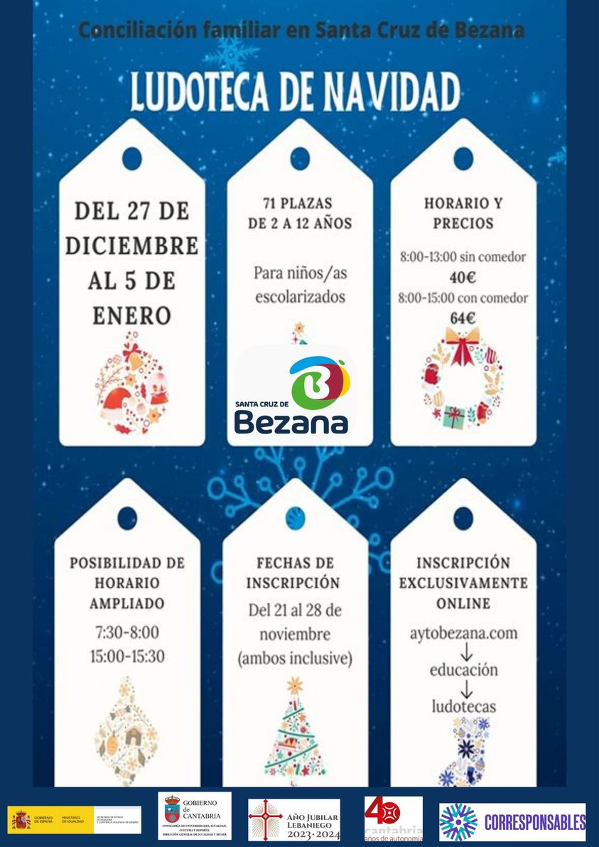 Ludoteca de Navidad 2022 – Santa Cruz de Bezana