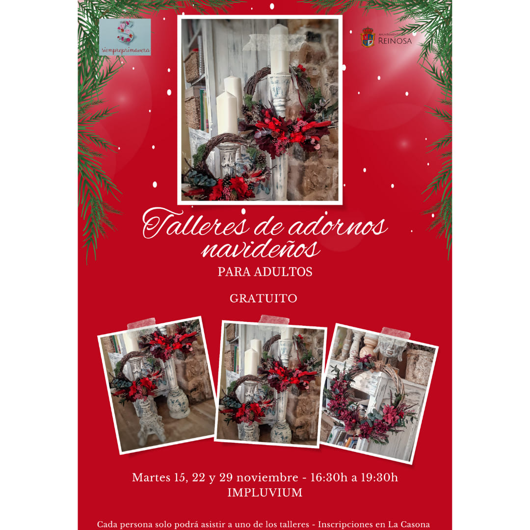 Talleres de Adornos Navideños – Reinosa