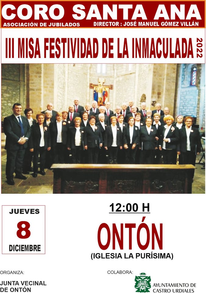 Concierto Coro Santa Ana – 8 Diciembre