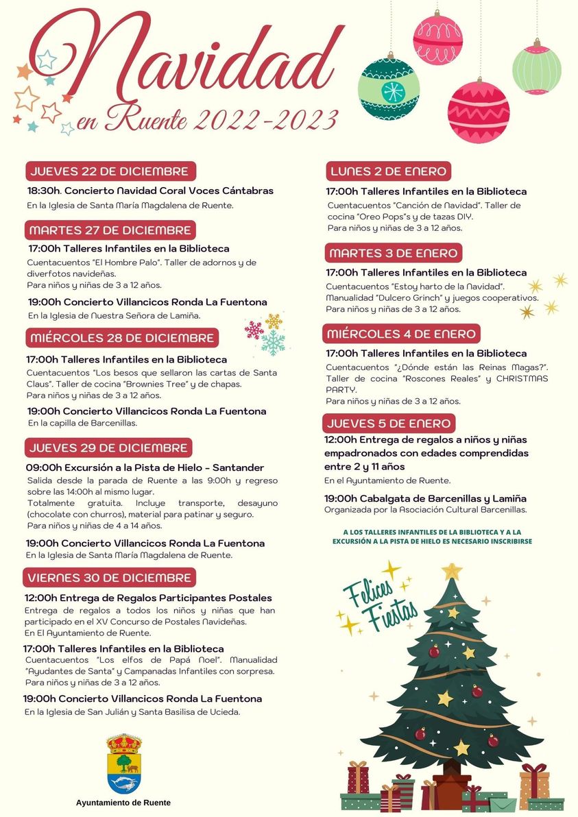 Programación Navidad Ruente 2022