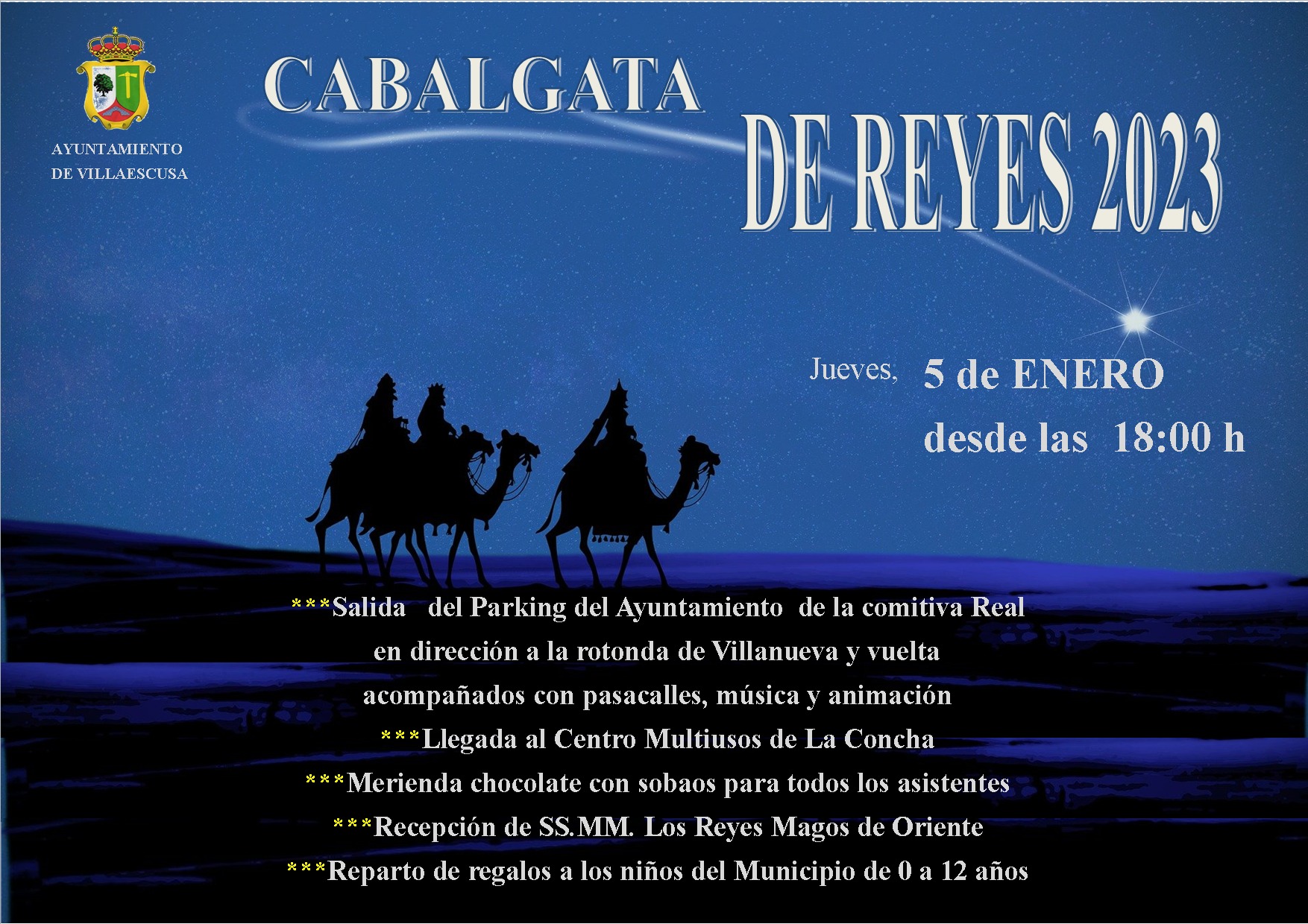 Cabalgata de Reyes 2023 – Villaescusa