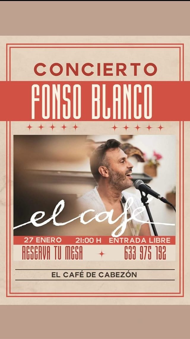 Concierto Fonso Blanco – 27 Enero