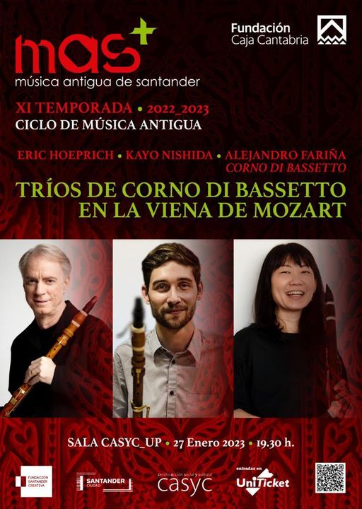 Concierto Trios de Corno di Bassetto en la Viena de Mozart