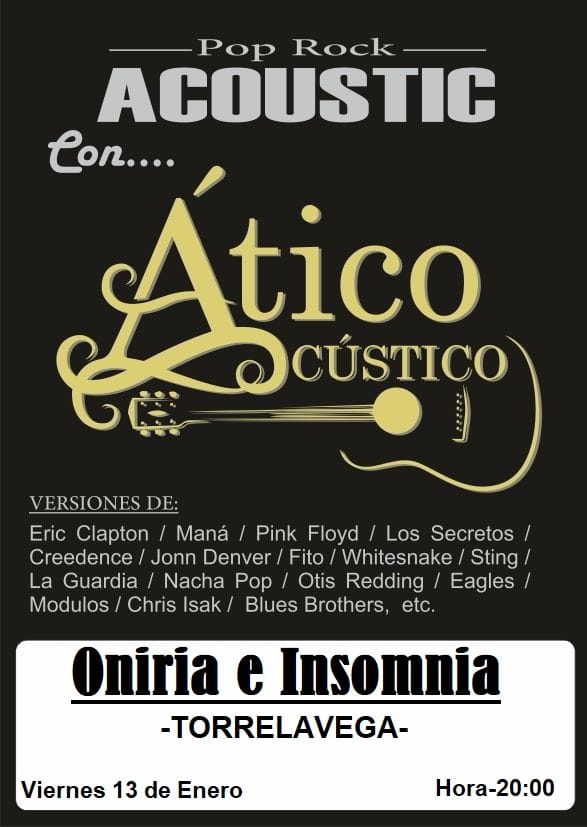 Concierto de Atico Acústico – 13 Enero