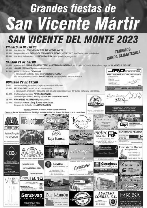Grandes Fiestas de San Vicente Mártir 2023 – San Vicente del Monte