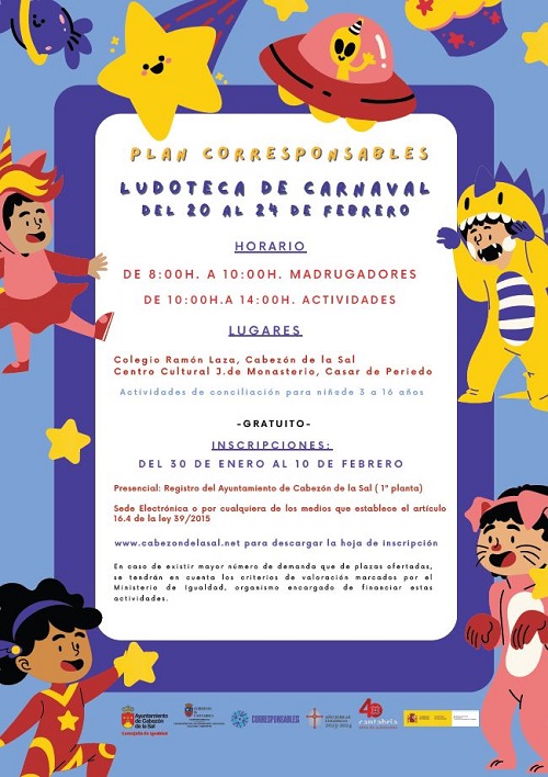 Ludoteca de Carnaval 2023 – Cabezón de la Sal