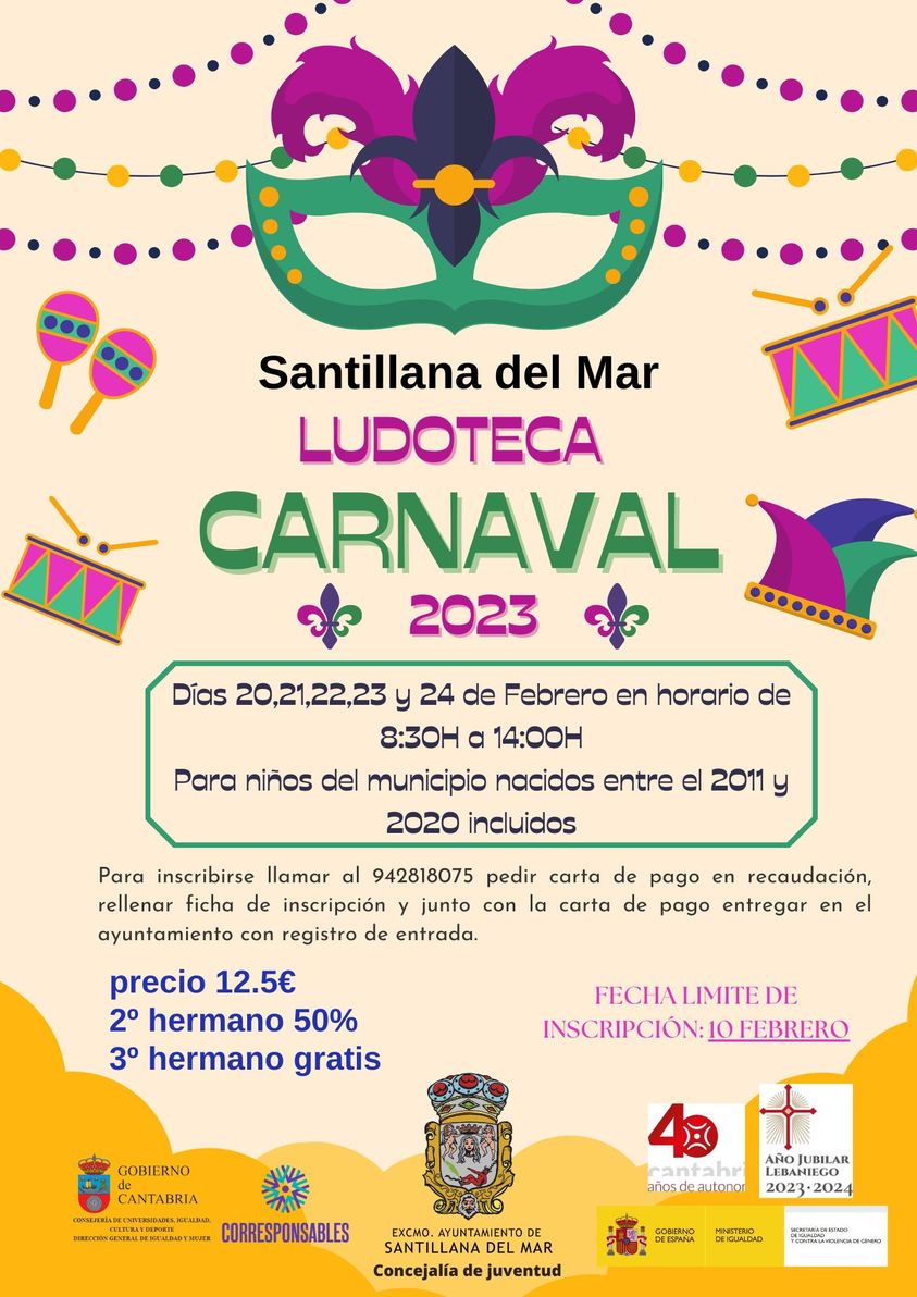 Ludoteca de Carnaval 2023 –  Santillana del Mar