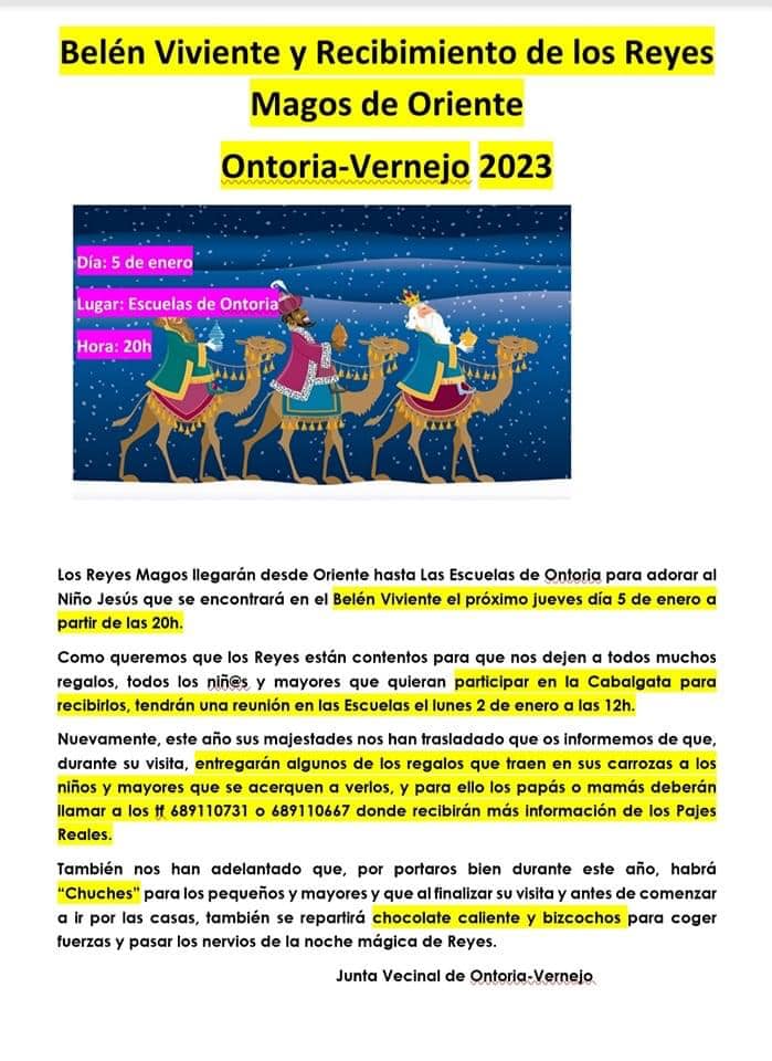 Visita Reyes Magos 2023 – Ontoria