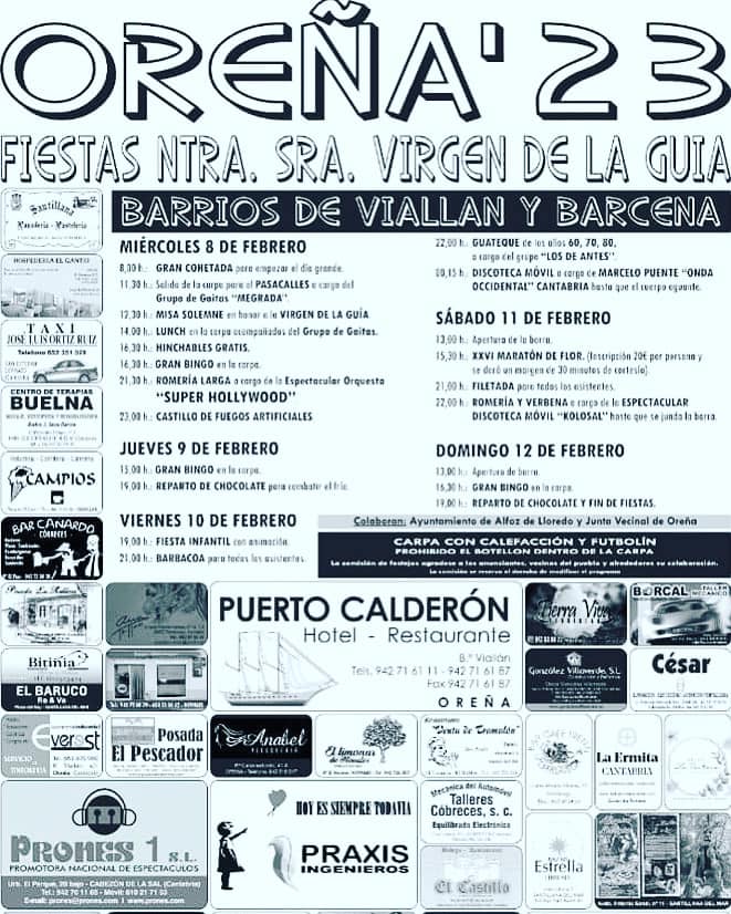 Fiestas Nuestra Señora de la Guia Oreña 2023