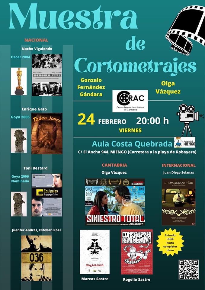 Muestra de Cortometrajes – 24 Febrero