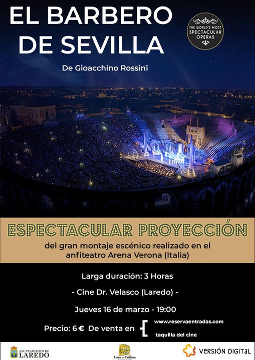 Proyección El Barbero de Sevilla
