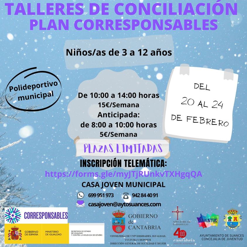 Talleres de Conciliación – Febrero – Suances