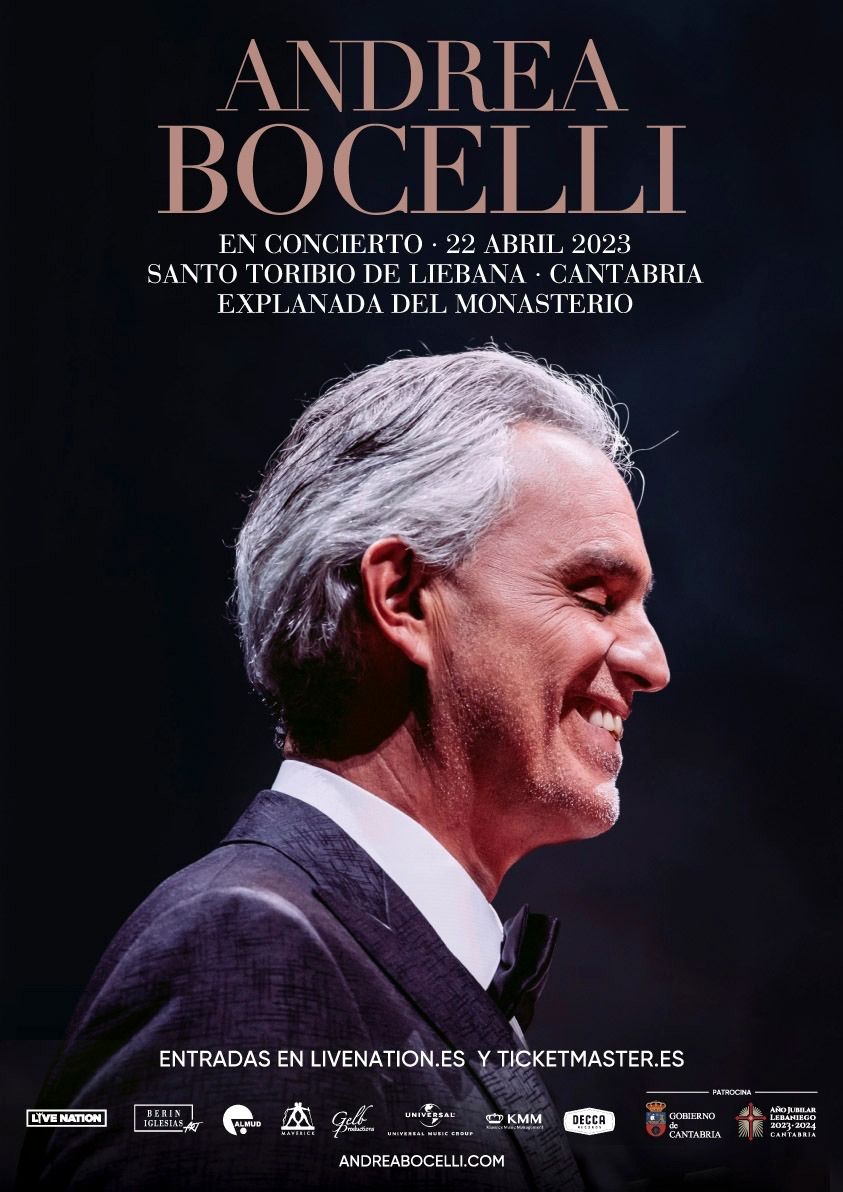 Concierto Andrea Bocelli 2023 Cantabria