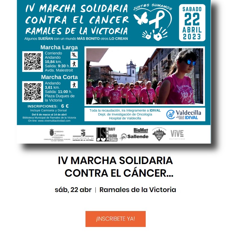 IV Marcha Solidaria contra el Cáncer Ramales de la Victoria