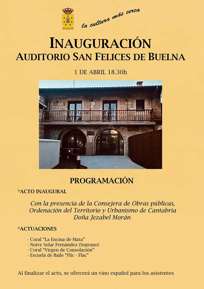 Inauguración Auditorio San Felices de Buelna