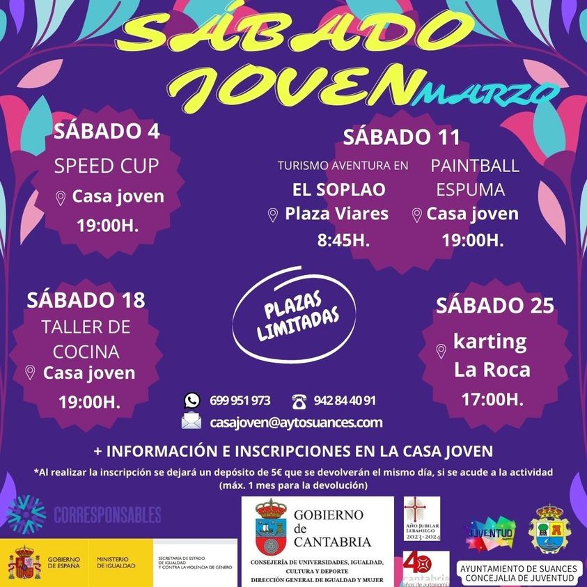 Sabado Joven Marzo 2023 – Suances
