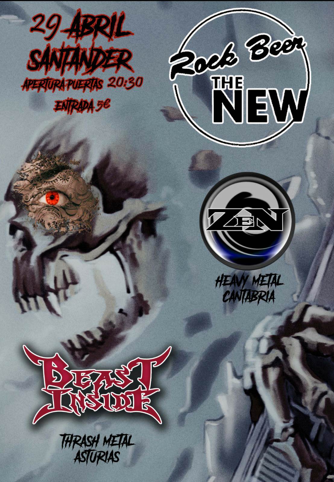 Concierto Beast Inside – 29 Abril