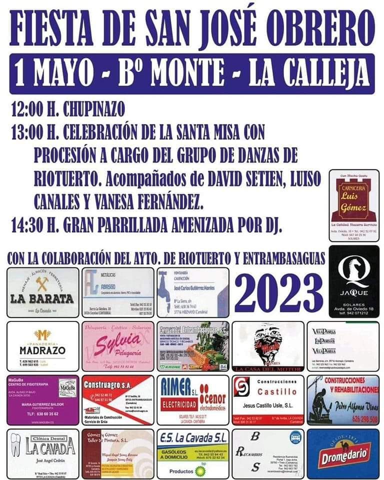 Fiestas de San José Obrero – 1 Mayo