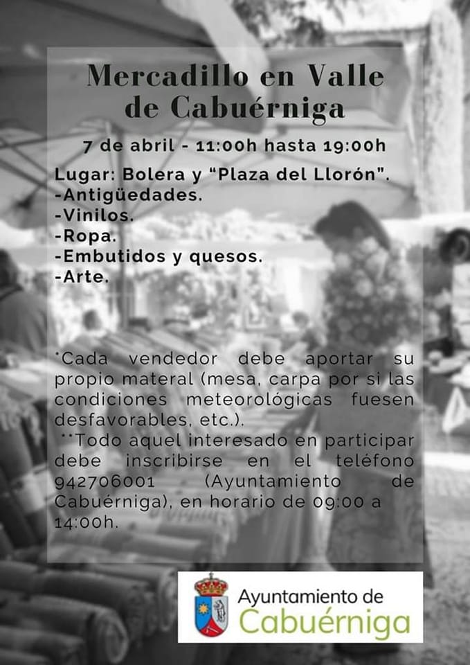 Mercadillo Valle Cabuérniga – 7 Abril