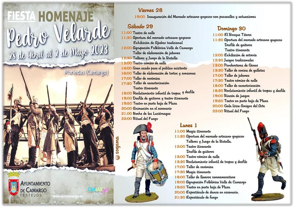 Programa Fiesta Homenaje Pedro Velarde