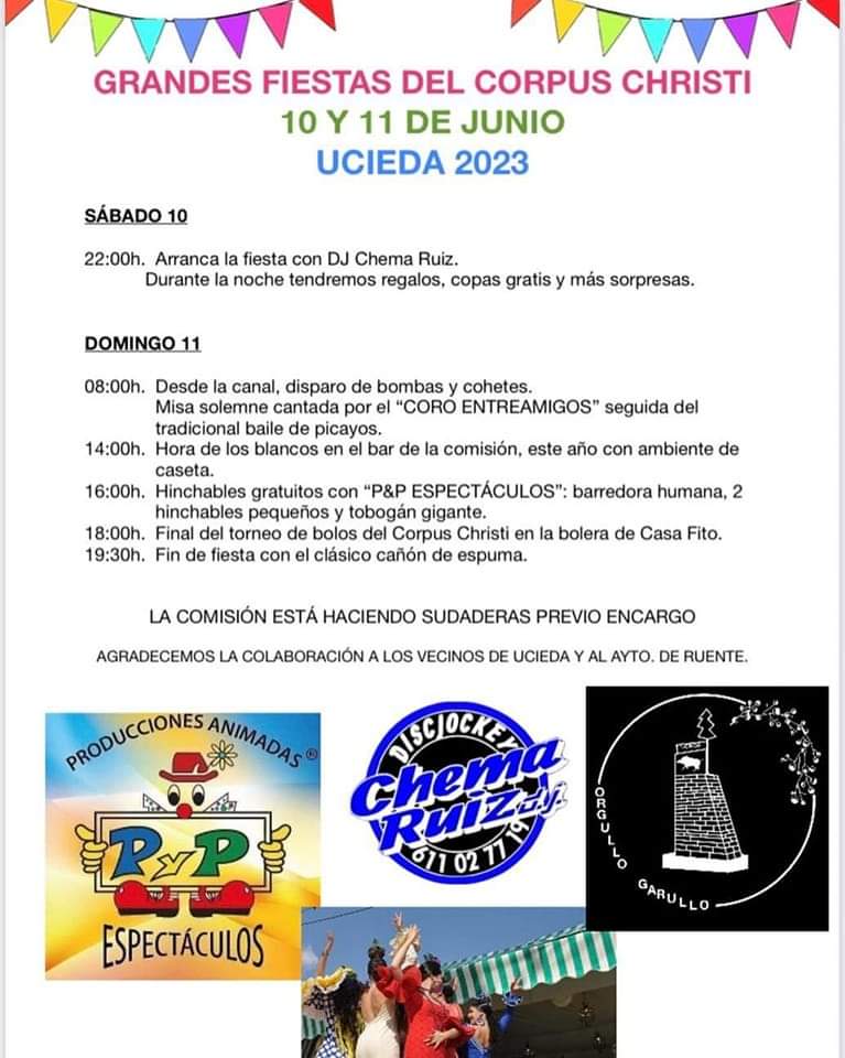 Fiestas del Corpus Christi Ucieda 2023