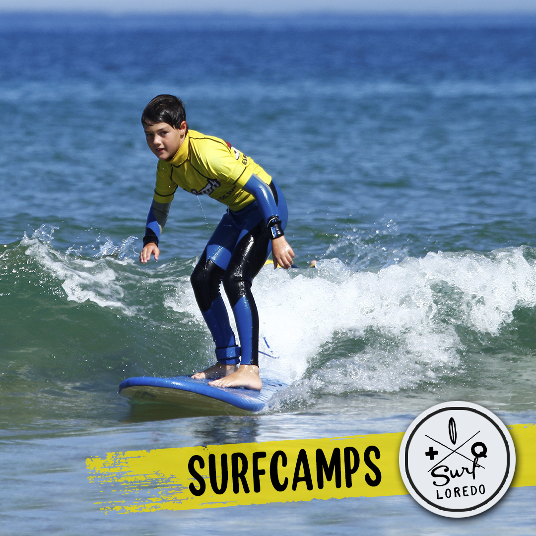Surfcamps en playa de Loredo