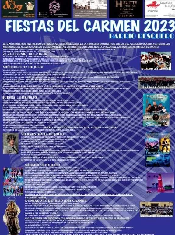Fiestas del Carmen Barrio Pesquero 2023
