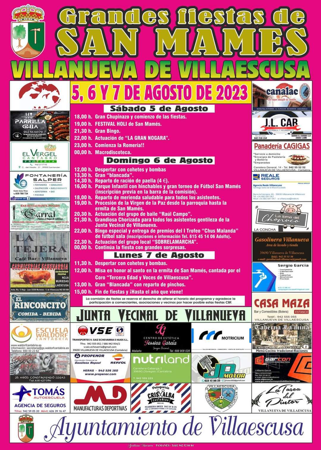 Grandes Fiestas de San Mamés – Villanueva de Villaescusa 2023