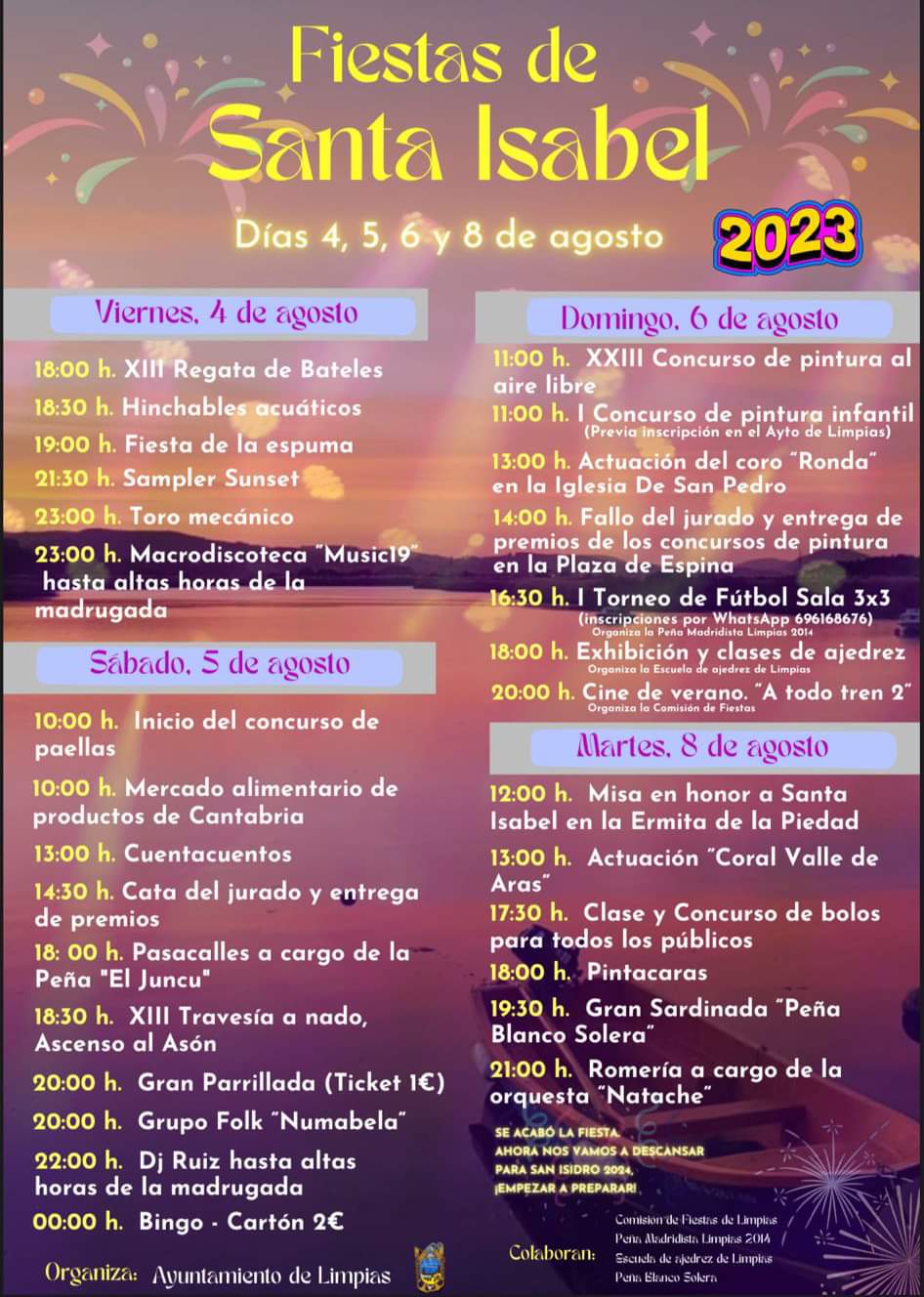Fiestas de Santa Isabel Limpias 2023