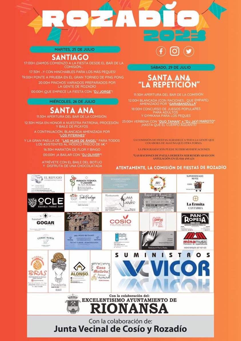 Fiestas Rozadío 2023