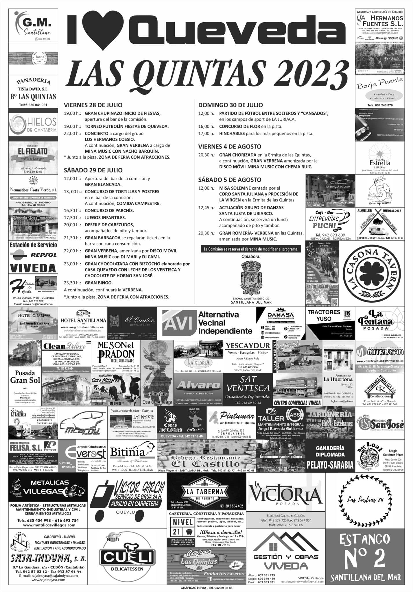 Fiestas de las Quintas Queveda 2023