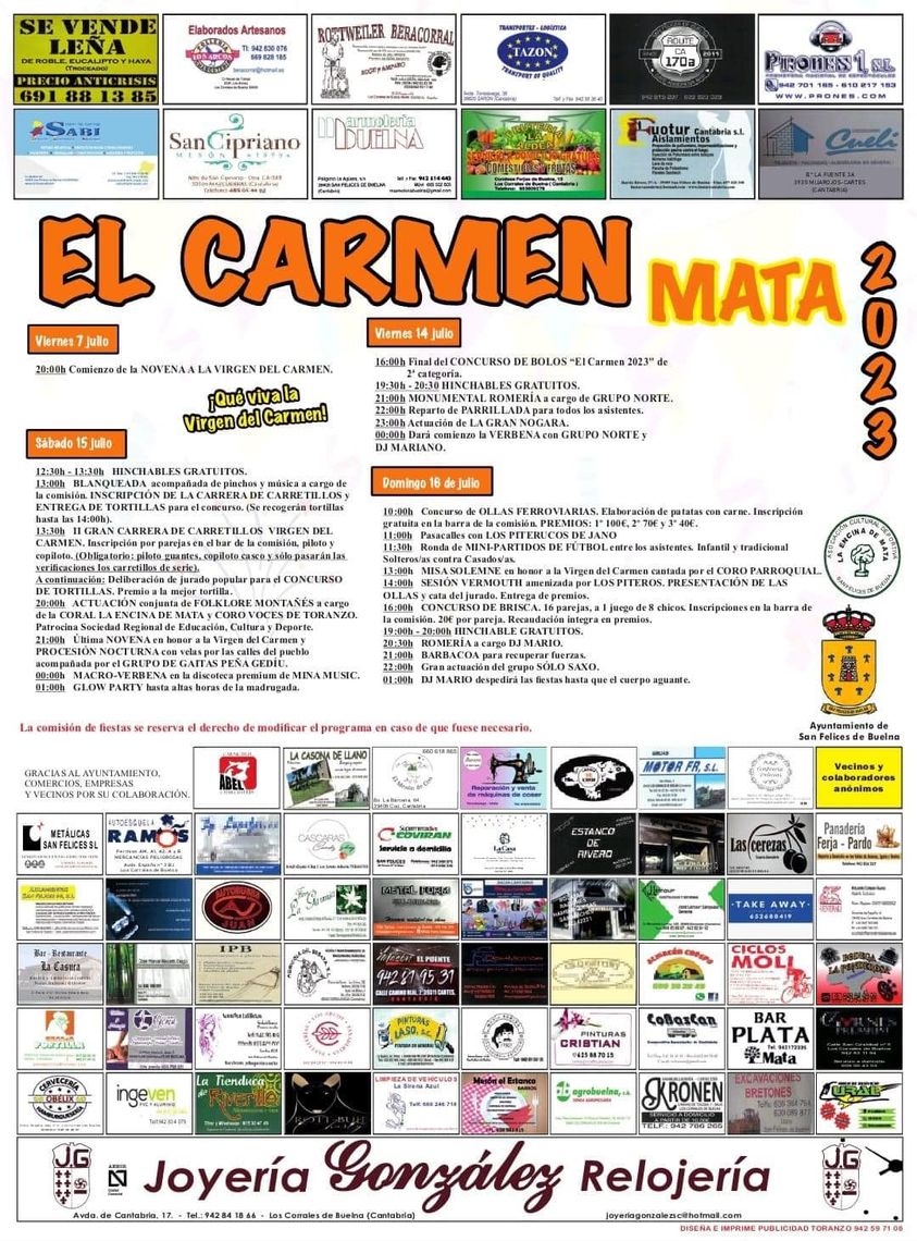 Fiestas del Carmen Mata 2023